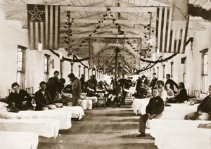 北軍退役軍人のための陸軍広場病院（グラビア） 作： Mathew B. Brady
